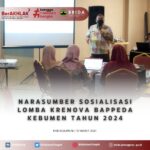 NARASUMBER SOSIALISASI LOMBA KRENOVA BAPPEDA KEBUMEN 2024
