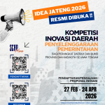 IDEA JATENG 2026, TELAH DIBUKA !!!