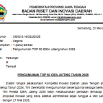 Berita Pengumuman TOP 50 IDEA Jateng 2026