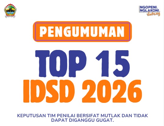 Pengumuman 15 Nominasi Kabupaten/Kota Apresiasi Indeks Daya Saing Daerah (IDSD) Tahun 2026